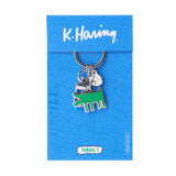 Green Barking Dog Keyclip