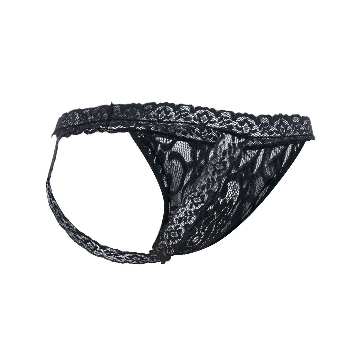 MOB Lace Jockstrap - Black