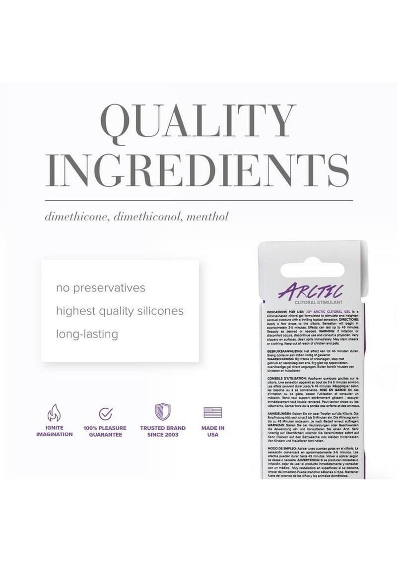 JO Artic Silicone Clitoral Stimulant Gel .34oz