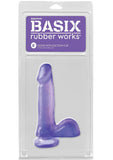 Basix Dong with Suction Cup 6in - Purple