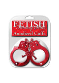 Fetish Fantasy Anodized Cuffs Red