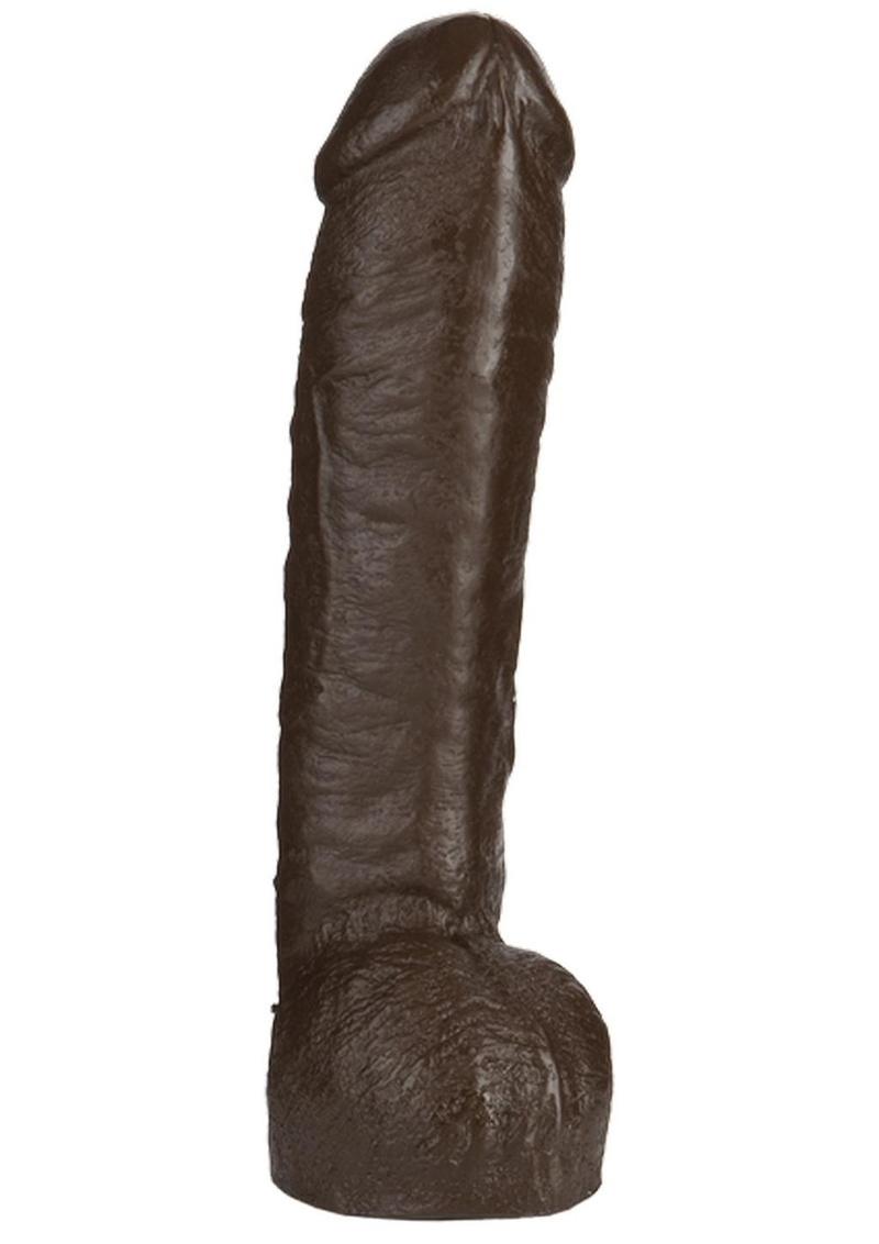 Vac-U-Lock Realistic Hung Dildo 12in - Black
