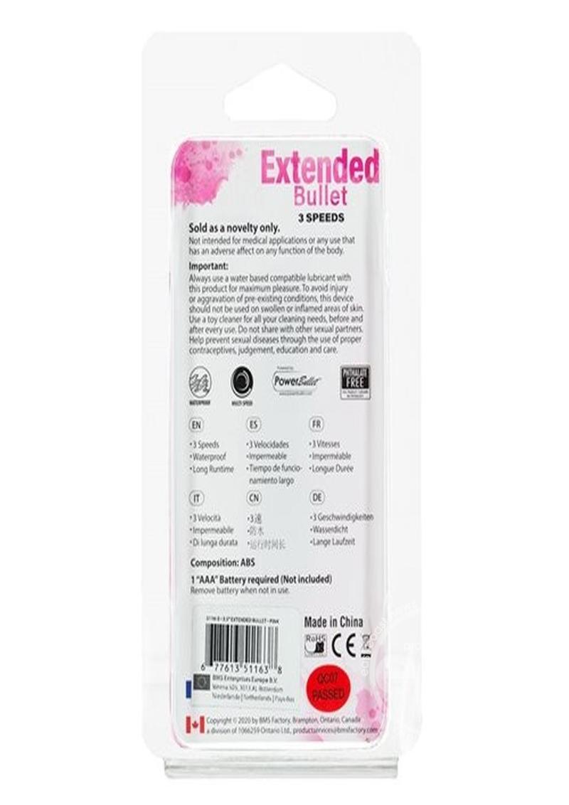 PowerBullet Extended Breeze Vibrating Bullet - Pink