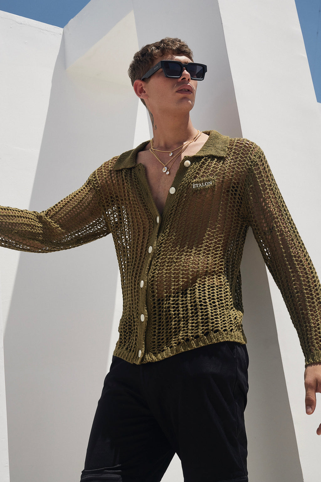 Knitted Button Up