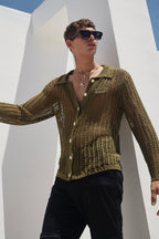Knitted Button Up