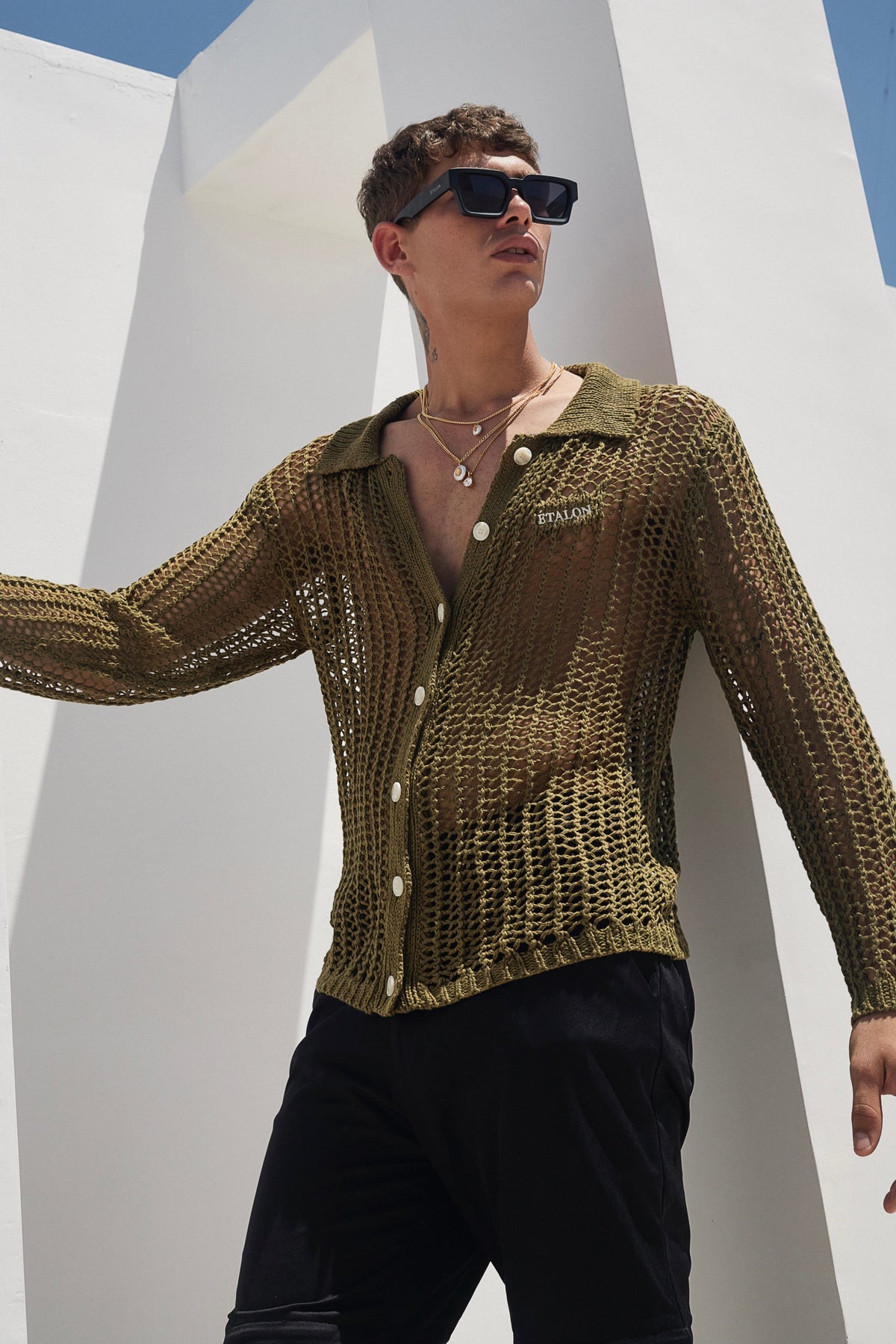 Knitted Button Up