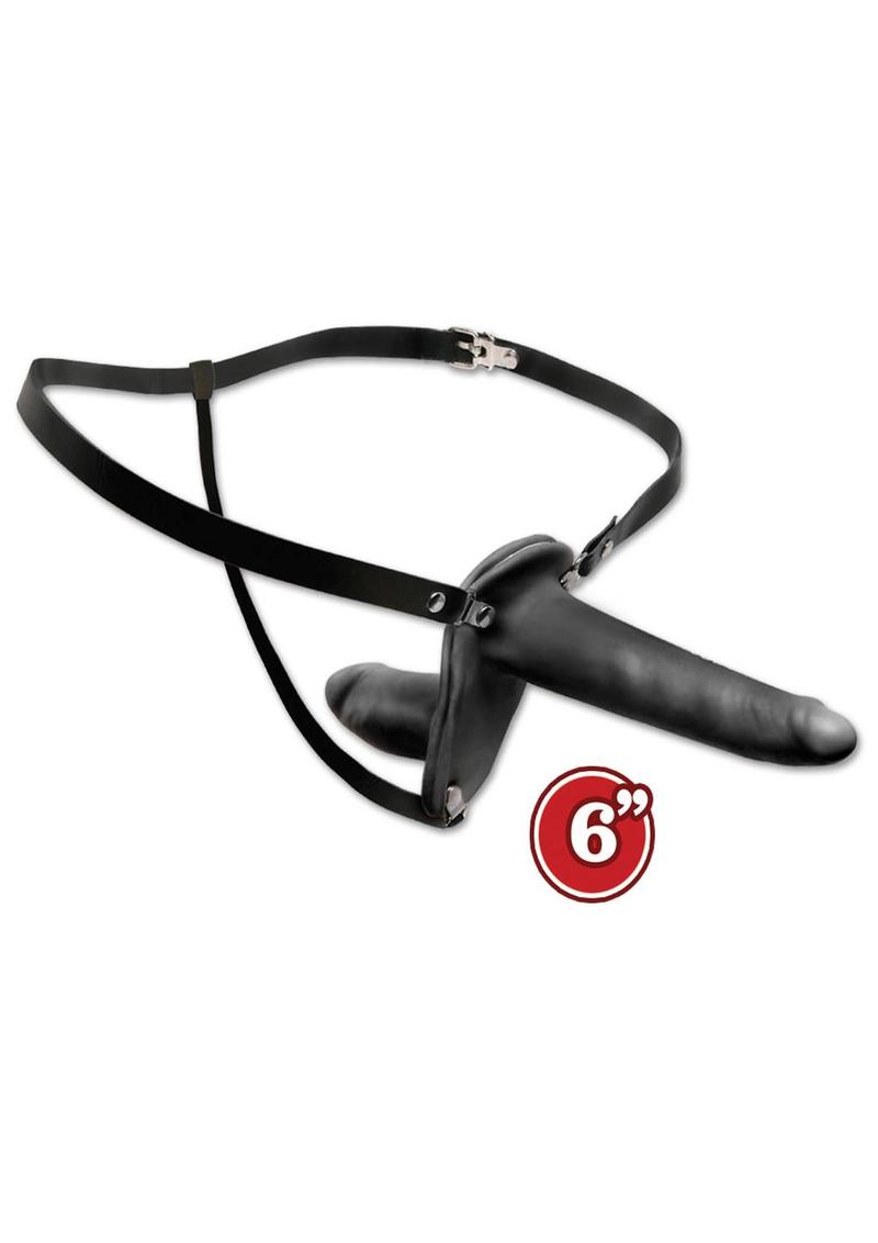 Fetish Fantasy Double Penetrix Strap-On 6in - Black