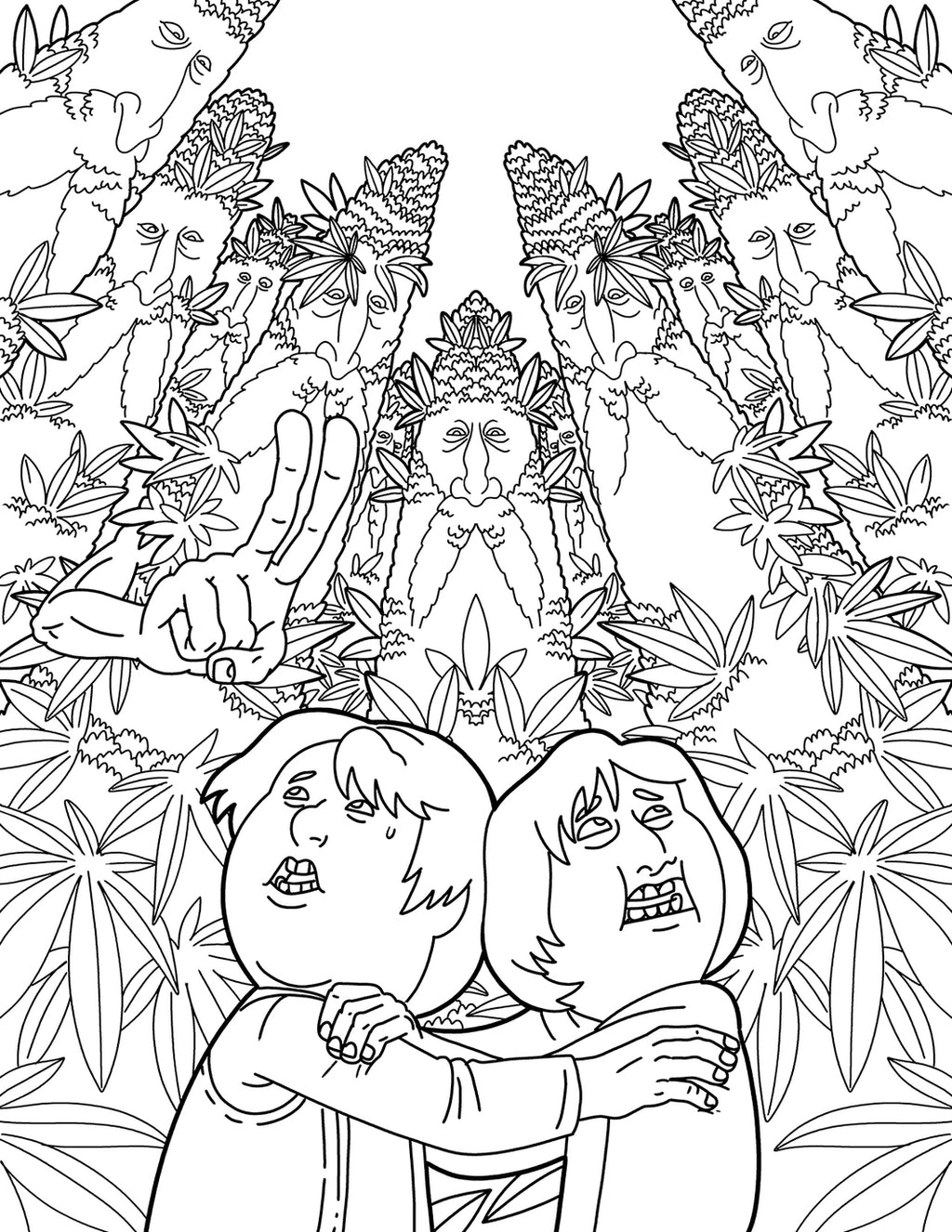 Lord of the Smoke Rings Stoner Parody Coloring Book