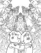 Lord of the Smoke Rings Stoner Parody Coloring Book