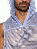 BIKE Hooded Sleeveless Practice Jersey - Ice Blue
