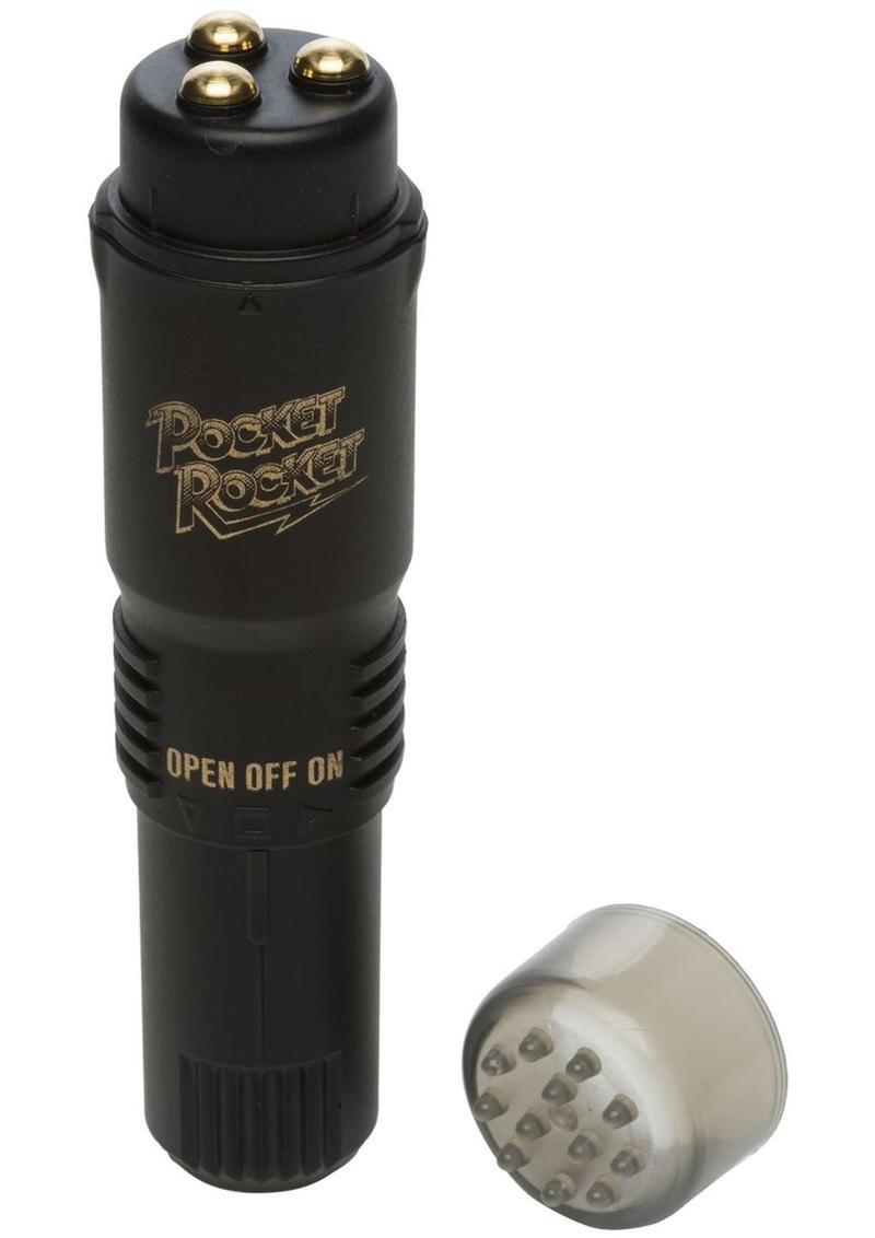 Pocket Rocket Limited Edition Mini Massager Velvet Touch Black