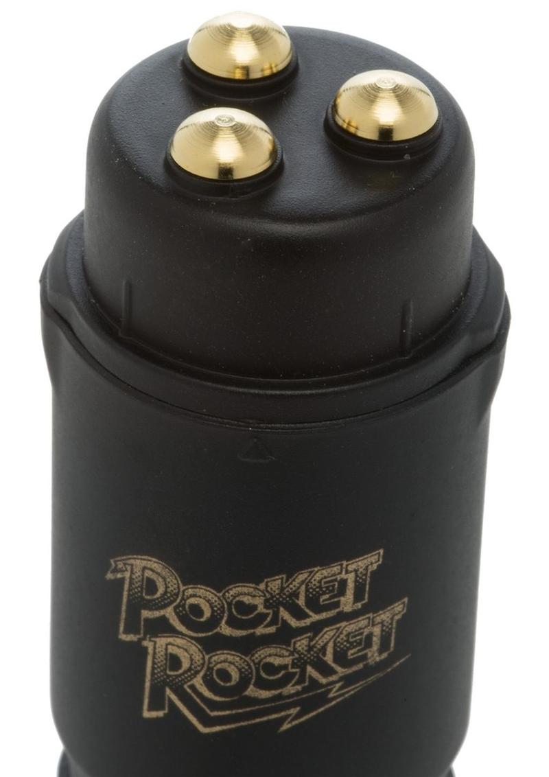 Pocket Rocket Limited Edition Mini Massager Velvet Touch Black