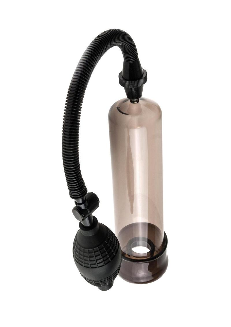 Pump Worx Beginner's Power Pump Advanced Penis Pump - Smoke And Black