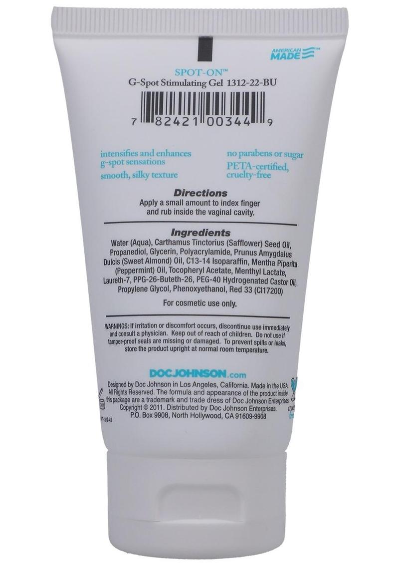 Spot On G Spot Stimulating Gel For Women (boxed) 2oz