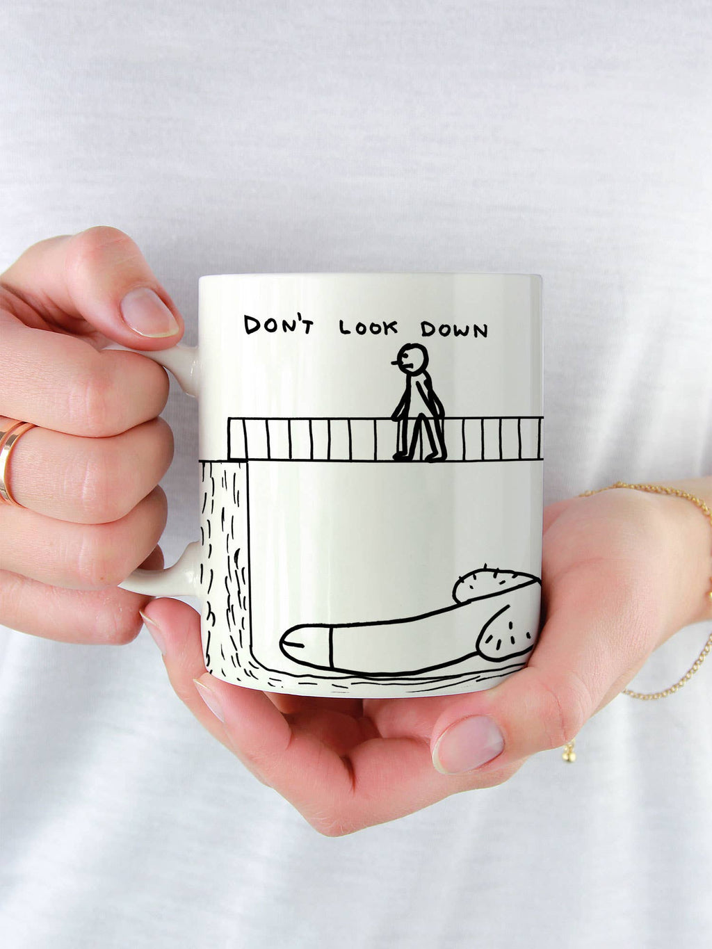 David Shrigley Mug - Dont Look Down