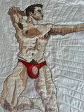 Court Watson, Queen-Sized Art Quilt (Luke), 2021