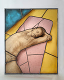 Gaëtan Dubroca, Asha on the carpet, 2023