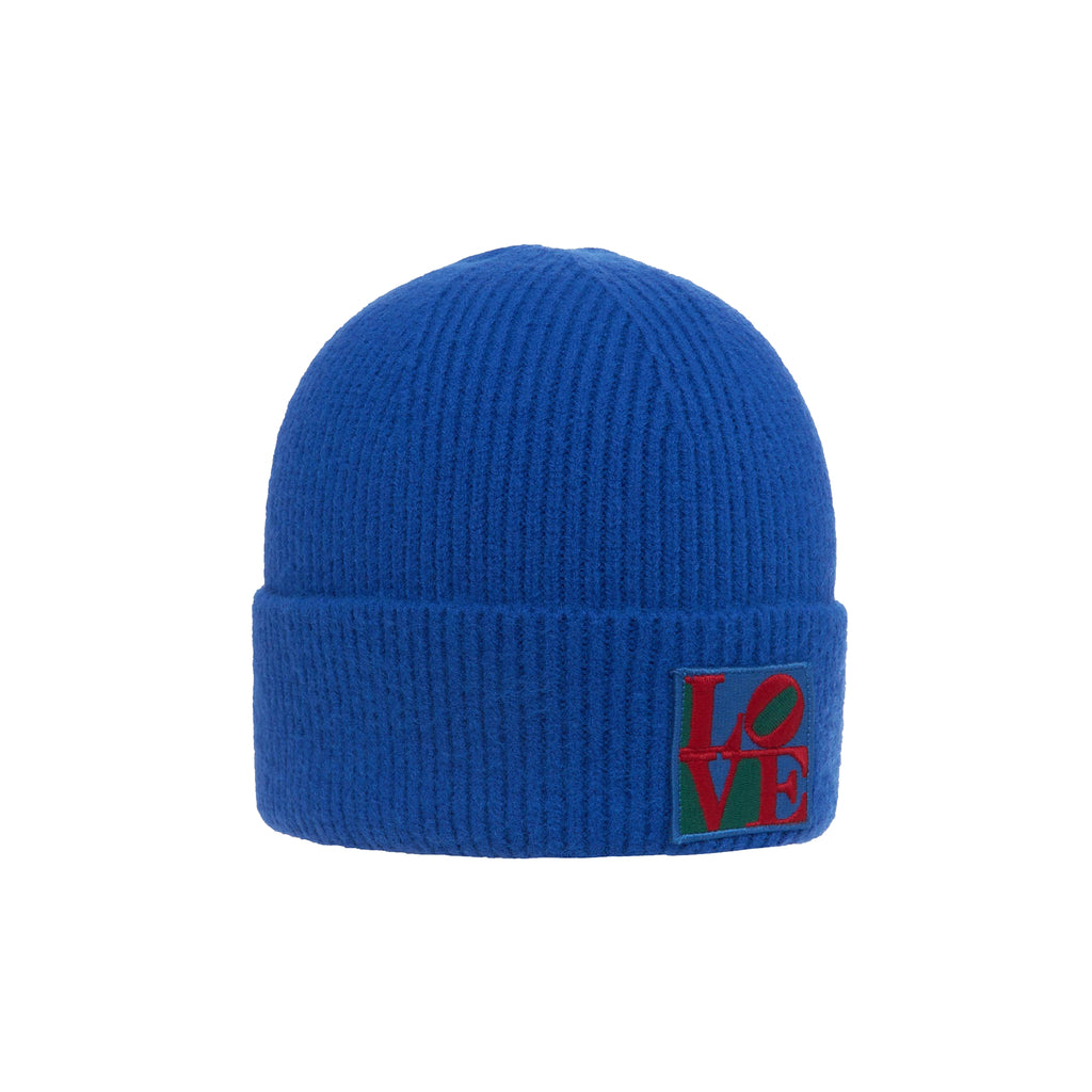 Robert Indiana Love Patch Knit Beanie