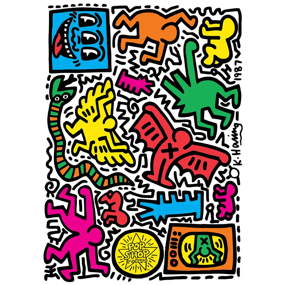 Pop Shop Tokyo By Keith Haring - Sheet of 15 Kiss-Cut Stickers