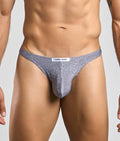 Justin + Simon Classic Tanga - Lurex Gray