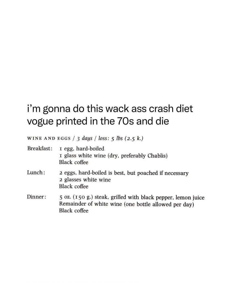 Whack Ass Vogue Crash Diet Shirt Sweatshirt