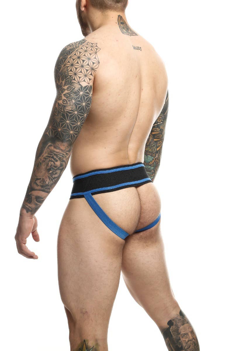 MOB Fetish Football Jockstrap - Royal Blue