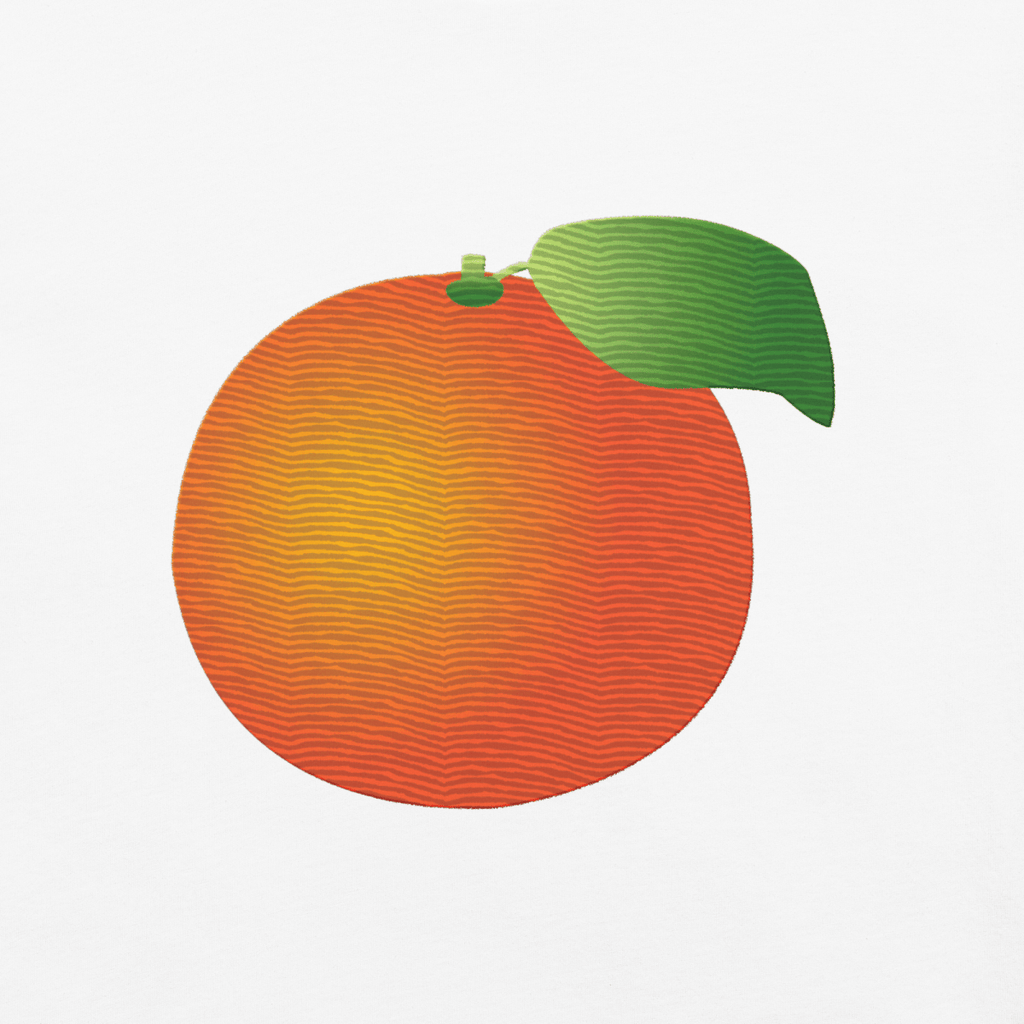 Orange Gradient Embroidered Shirt