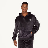 PLAYBOY Men's Velour Hoodie