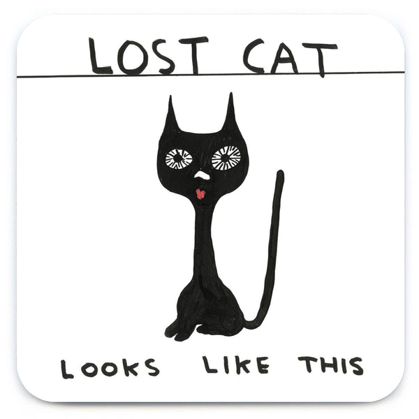 David Shrigley Coaster - Lost Cat