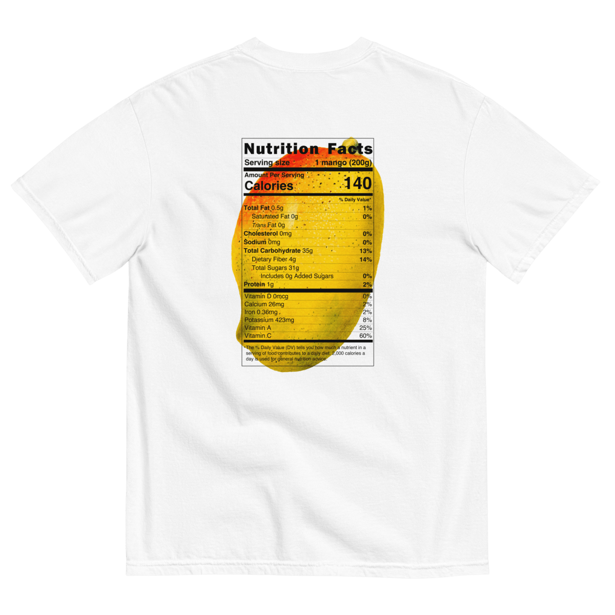 Mango Nutrition Label Shirt