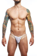 MOB G String - White Mesh