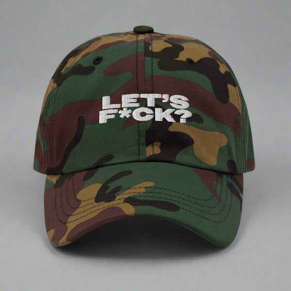 Let's F*Ck Dad Hat by YES HOMO - Green Camo