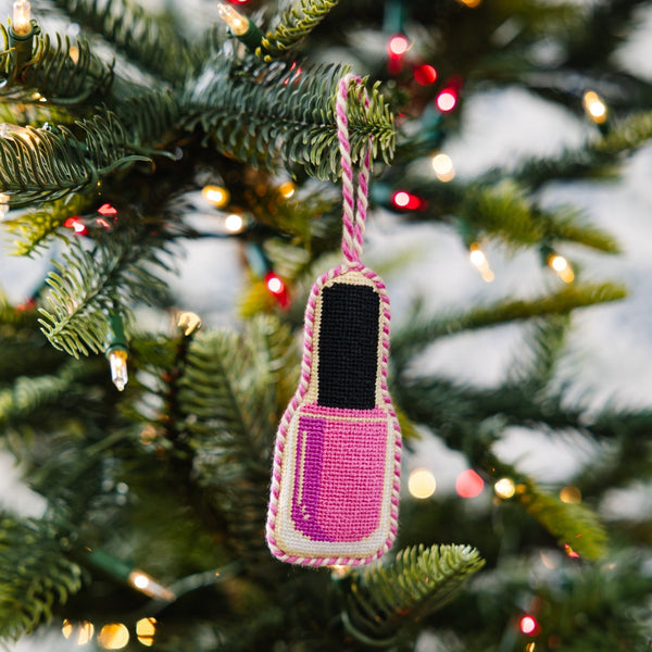 Nail Polish Bottle Needlepoint Ornament