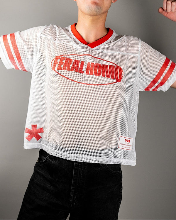 Feral Homo Mesh Jersey - White / Red