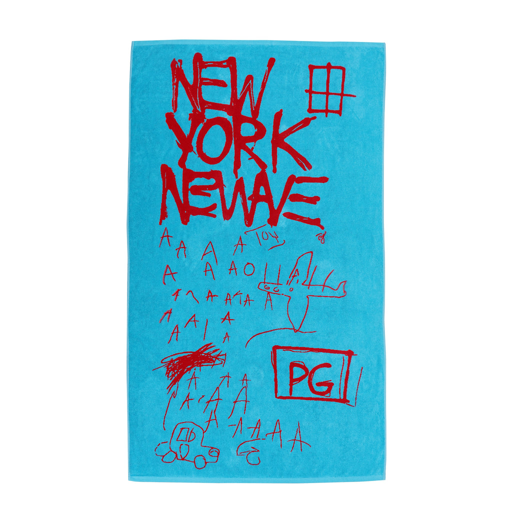 Jean-Michel Basquiat New Wave Jacquard Beach Towel