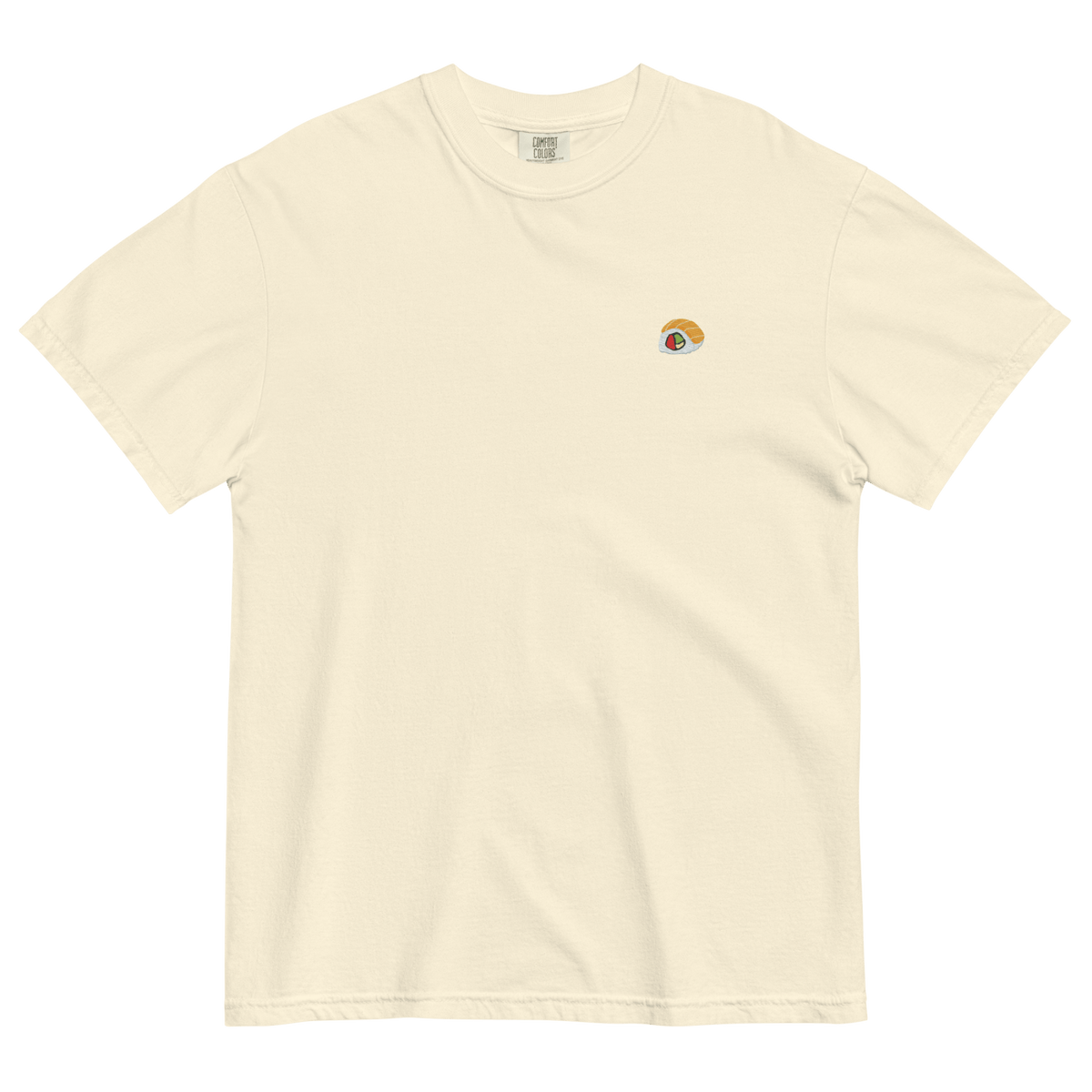 Salmon Tuna Avocado Roll Embroidered T-Shirt