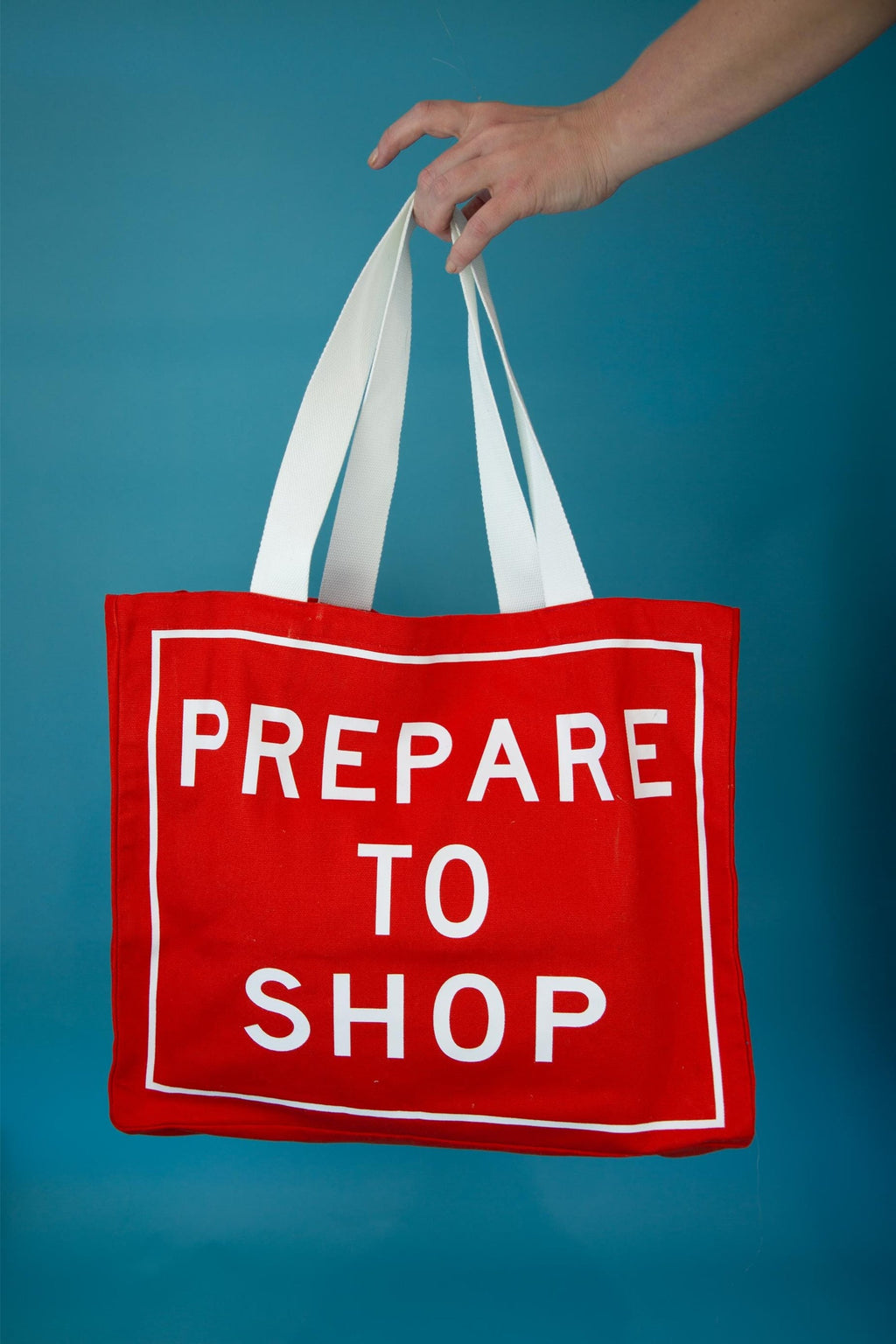 Prepare to Shop Tote Bag by Richard Tipping x third drawer down