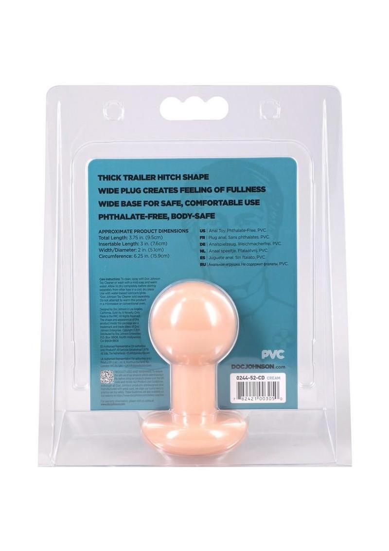The Classic Round Butt Plug - Small - Vanilla