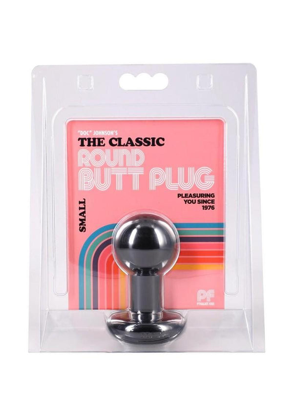 The Classic Round Butt Plug - Small - Black