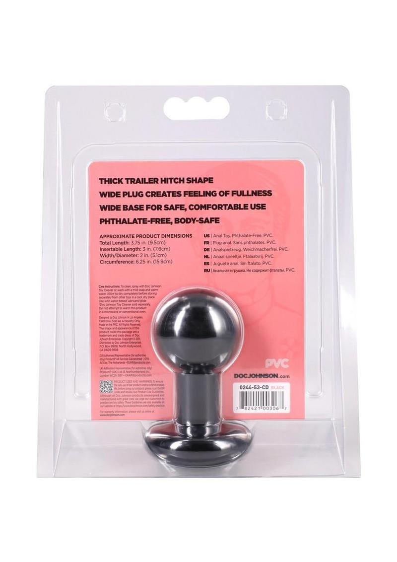 The Classic Round Butt Plug - Small - Black