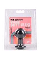 The Classic Round Butt Plug - Medium - Black