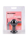 The Classic Round Butt Plug - Medium - Black
