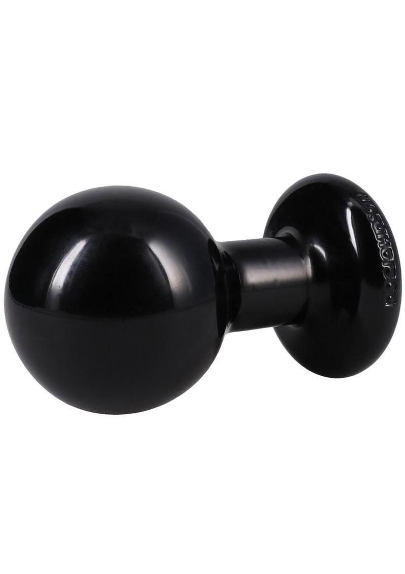 The Classic Round Butt Plug - Medium - Black