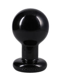 The Classic Round Butt Plug - Large - Black