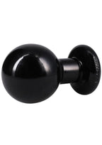 The Classic Round Butt Plug - Large - Black