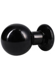 The Classic Round Butt Plug - Large - Black
