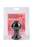 The Classic Round Butt Plug - Large - Black