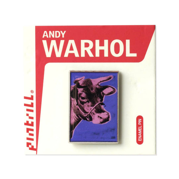 Andy Warhol Cows Pink/Purple Pin