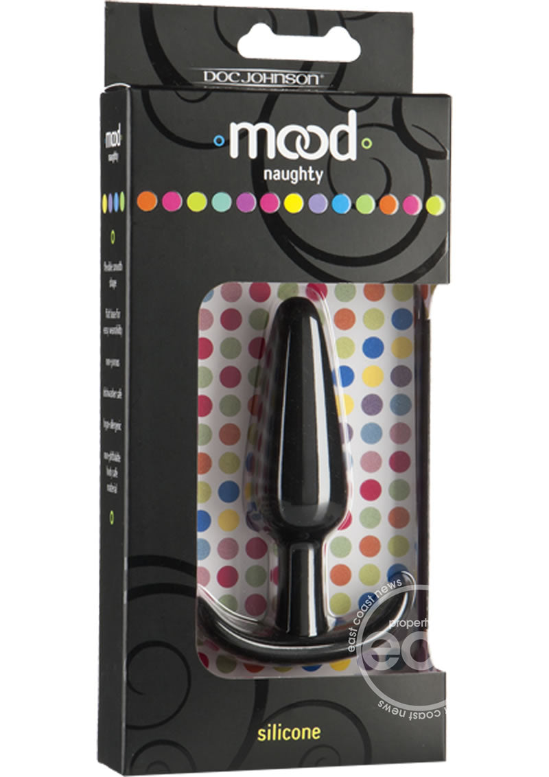Mood Naughty 1 Silicone Anal Plug - Medium - Black