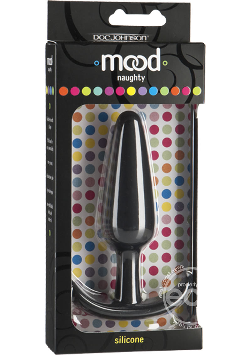 Mood Naughty 1 Silicone Anal Plug - Large - Black